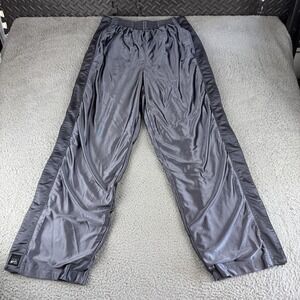 Nike Tearaway Pants Men's Size‎ Xl Gray Shiny Y2k Baggy Wide Leg Basketball